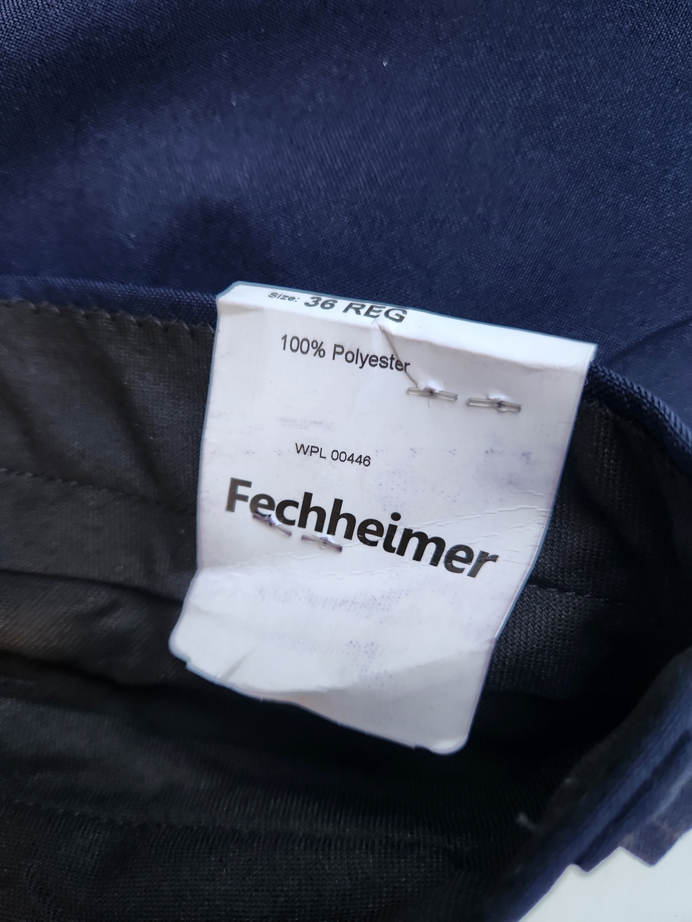 Flying Cross Men’s Pants Navy 36 Regular NWT - Picture 8 of 9